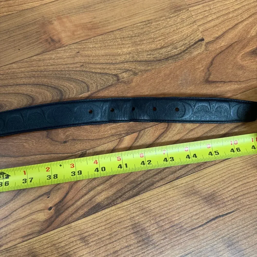 Coach Black Leather Belt